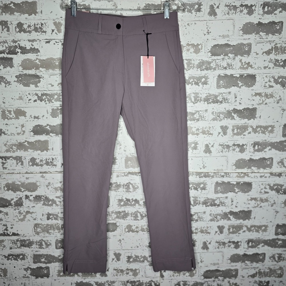 NEW Abendroth Golf Pants Womens 4 Lavender Peggy Slim Fit Straight Leg Stretch